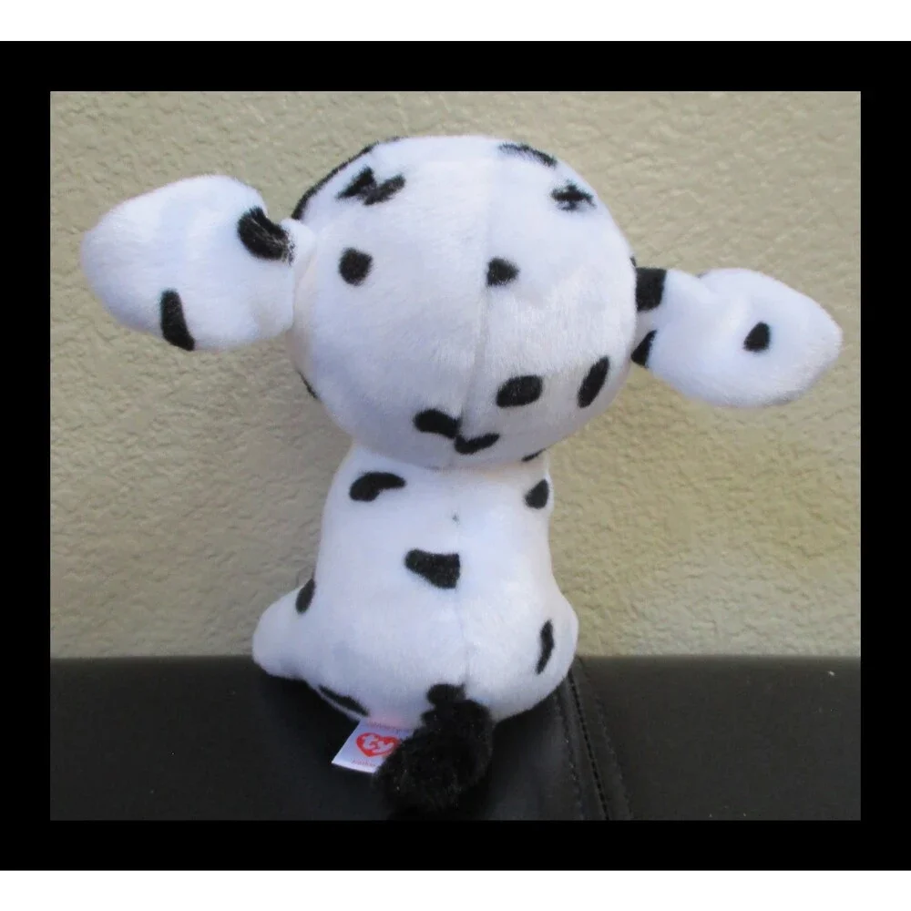 Ty Beanie Boos Luther the Dalmation Big Gold Sparkle Eyes 6